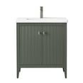 thumbnail image 5 of Vanity Art 30" Double Door Bathroom Vanity with Sink, Freestanding Storage Cabinet with Ceramic Top, and Removable Shelve, 5 of 8