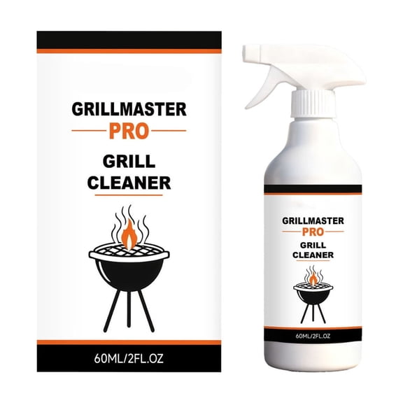 Zeiyignr Oven and Grill Cleaner Spray, No-Stick Barbecue Grill Cleaning Spray, for Safely Cleans Burnt Food and Grease White