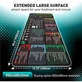 thumbnail image 2 of QJUHUNG Excel Shortcut Keys Mouse Pad Cheat Sheet Gaming Mouse Pad  Spreadsheet Keyboard Pad  Non-slip Stitched Edge (35.4” * 15.75”), 2 of 5