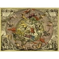 thumbnail image 2 of Cellarius, Andreas 32x25 White Modern Wood Framed Museum Art Print Titled - Maps of the Heavens: Hemisphaeriibore Alis Coelietterrae, 2 of 4
