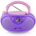 thumbnail image 2 of HPlay GC04 Reproductor de CD portátil Boombox con radio estéreo AM FM, 2 of 2