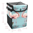 thumbnail image 5 of Flamingo Foldable, with Lid, Leak-Proof, Hanging Storage Bag Car Trash Can - Car Garbage Can - Trash Can for Car, 5 of 6
