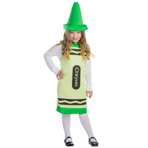 Green Crayon Costume&#44; T4