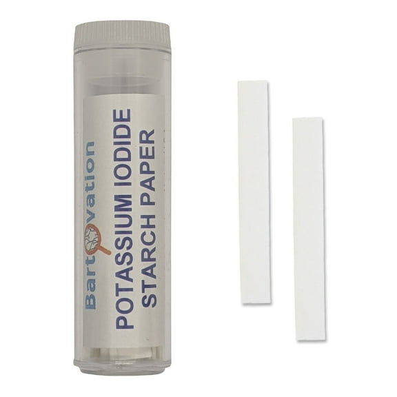 Bartovation Potassium Iodide Starch Paper Test Strips [Vial of 100 Strips] - for Oxidizer Testing - NOT for POTASSUIM or TESTING THE HUMAN BODY