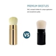 thumbnail image 4 of Retractable Kabuki Foundation Brush Flat Angled Retractable Travel Brushes Face for Blush Bronzer & Powder, 4 of 5
