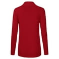 thumbnail image 3 of JJ Perfection Women's Solid Knit Open Front Cardigan With Pockets (Plus Size Available), 3 of 4