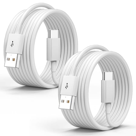 Car Carplay Cable for iPhone 17/Pro Max/Air/15/16 Pro Max/Plus/16e,6FT 2Pack USB A to USB C for iPhone USB C Cord,USB C Cable for iPad Pro/iPad Air Android Charger Cord Type-C Charging Cable,White