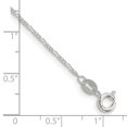 thumbnail image 2 of Sterling Silver 1.2mm Figaro Chain Anklet, 2 of 2