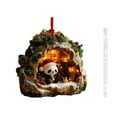 thumbnail image 2 of Decoraciones Del Árbol de Navidad 10cm Animales Del Bosque Colgante Decoraciones de Vacaciones Ornamento Del Árbol de Navidad, 2 of 5