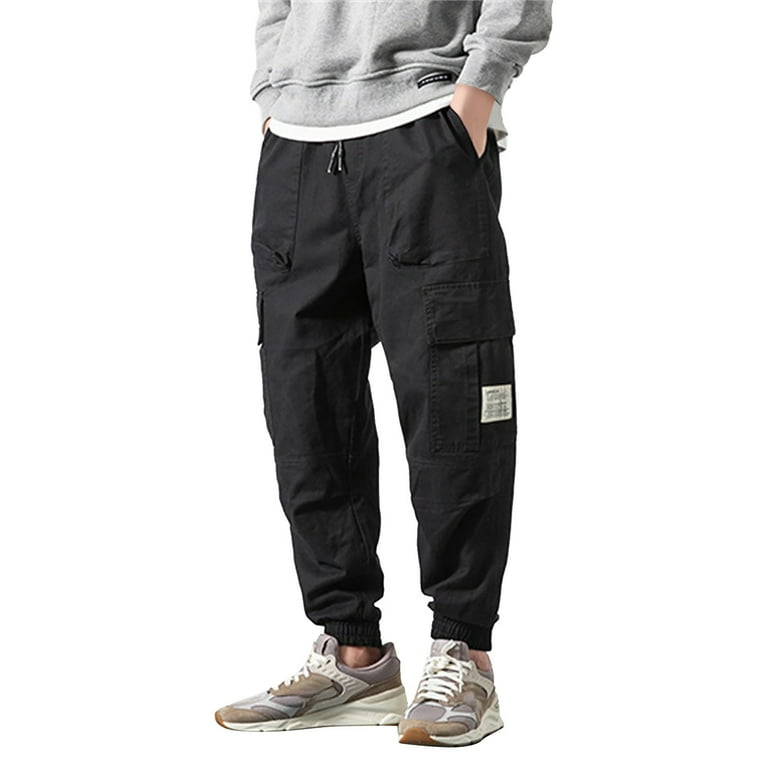 GWAABD Construction Work Pants for Men Fashion Joggers Sports Pants Casual Cotton Cargo Pants Gym Sweatpants Trousers Mens Long Pant Walmart