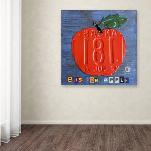 Trademark Fine Art 'Apple' Canvas Art by Design Turnpike