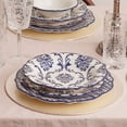 thumbnail image 5 of STPgoods Maren 24 Piece Ceramic Dinnerware Set Service for 6 in Gift Box Ceramic Plates and Bowls Set for 6 Dish Set, Blue and White, 5 of 14