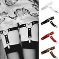 thumbnail image 3 of Travelwant 1Pairs Leg Garter Belt Punk Rivet Leather Garter Belt Heart Thigh Garter with Elastice Adjustable, 3 of 6