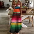 thumbnail image 4 of BEAUTIFUL MEXICAN SERAPE Sleeveless Dress Long dress Women's summer dress, 4 of 6