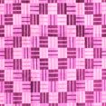 thumbnail image 1 of Ahgly Company Indoor Square Checkered Pink Modern Area Rugs, 5' Square, 1 of 4