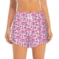thumbnail image 2 of Goofa Cool Flamingos Printed Women 2 in 1 Running Shorts,Quick Dry Athletic Workout Shorts,High Waisted Athletic Shorts with Liner Pockets-Medium, 2 of 9
