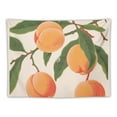 thumbnail image 5 of BCIIG Peaches Leaves Peach Tapestry Wall Hanging Unique Style Graphic Tapestries Home Wall Decor Art for Living Room Bedroom Apartment Farmhouse Dorm 40x30inch, 5 of 6