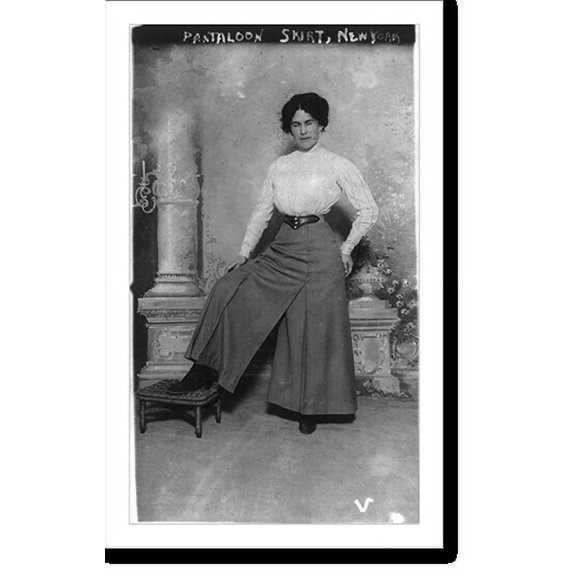 Historic Print, [Women's fashions: pantaloon skirt], 16" x 20"