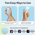 thumbnail image 3 of Rechargeable Personal Alarm Keychain - 130dB Siren & LED Light - 2 Pack Personal Safety Alert for Women to Carry - Panic Button Alarm for Security - Rape Whtle for Self Defense (Black&Blue), 3 of 4