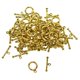 thumbnail image 3 of 50 Sets Vintage Gold Round Bar OT Toggle Corchetes Joyería DIY Hallazgos Zulema Toggle Clasps Hooks Connectors, 3 of 8