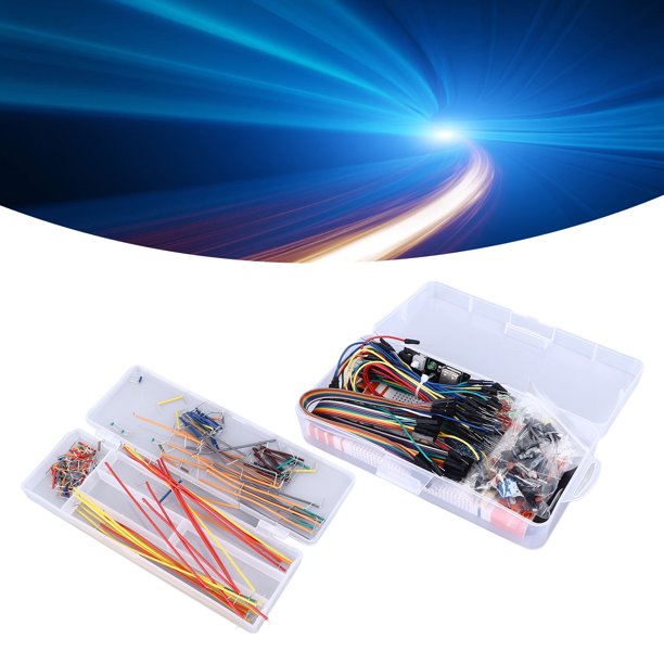 Kit De Componentes Electrónicos, Caja Surtida Portátil, Kit De Iniciación De Electrónica, Placa De Pruebas De 830 Orificios Para Principiantes