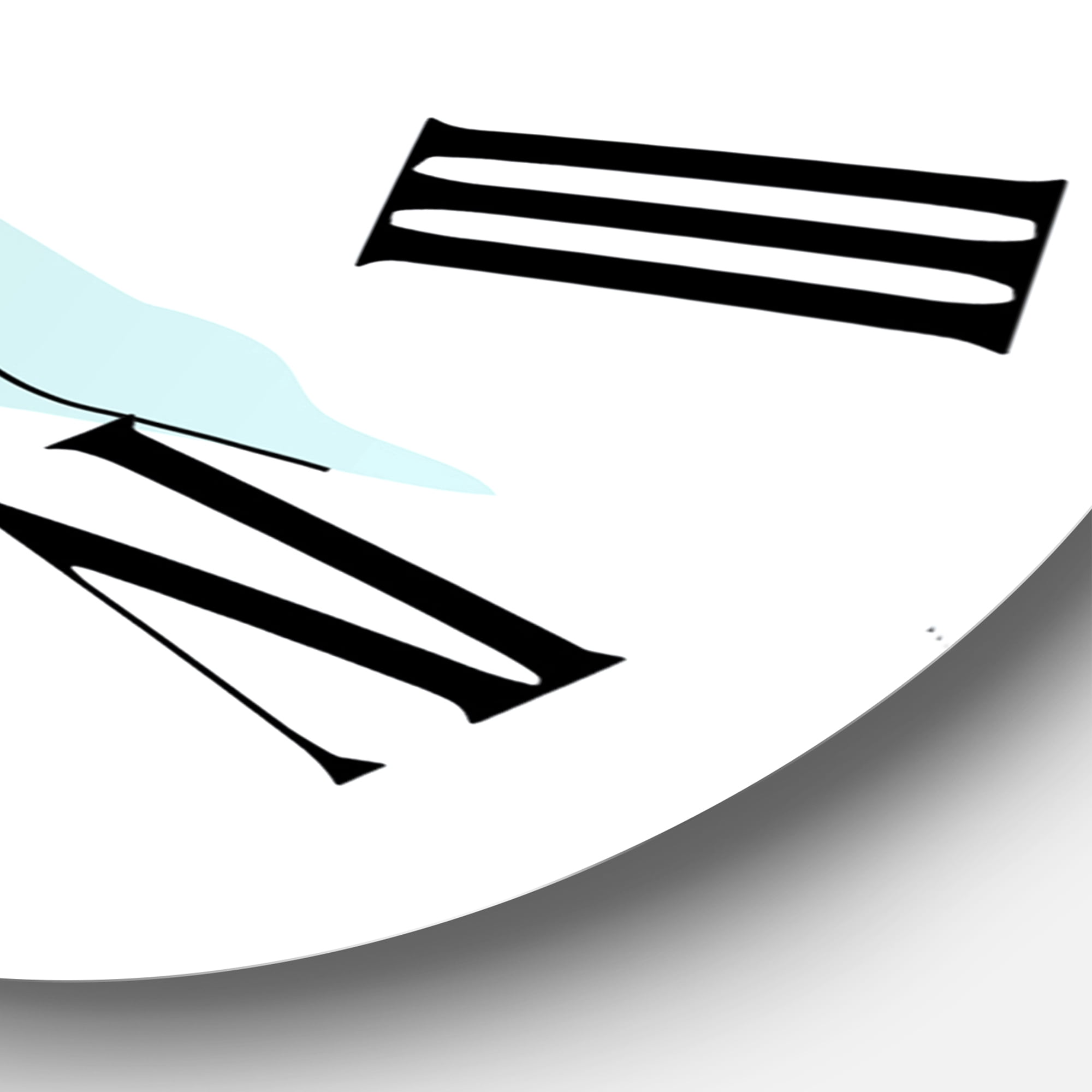 Designart 1 in Quartz Modern/Contemporary Wall Clock
