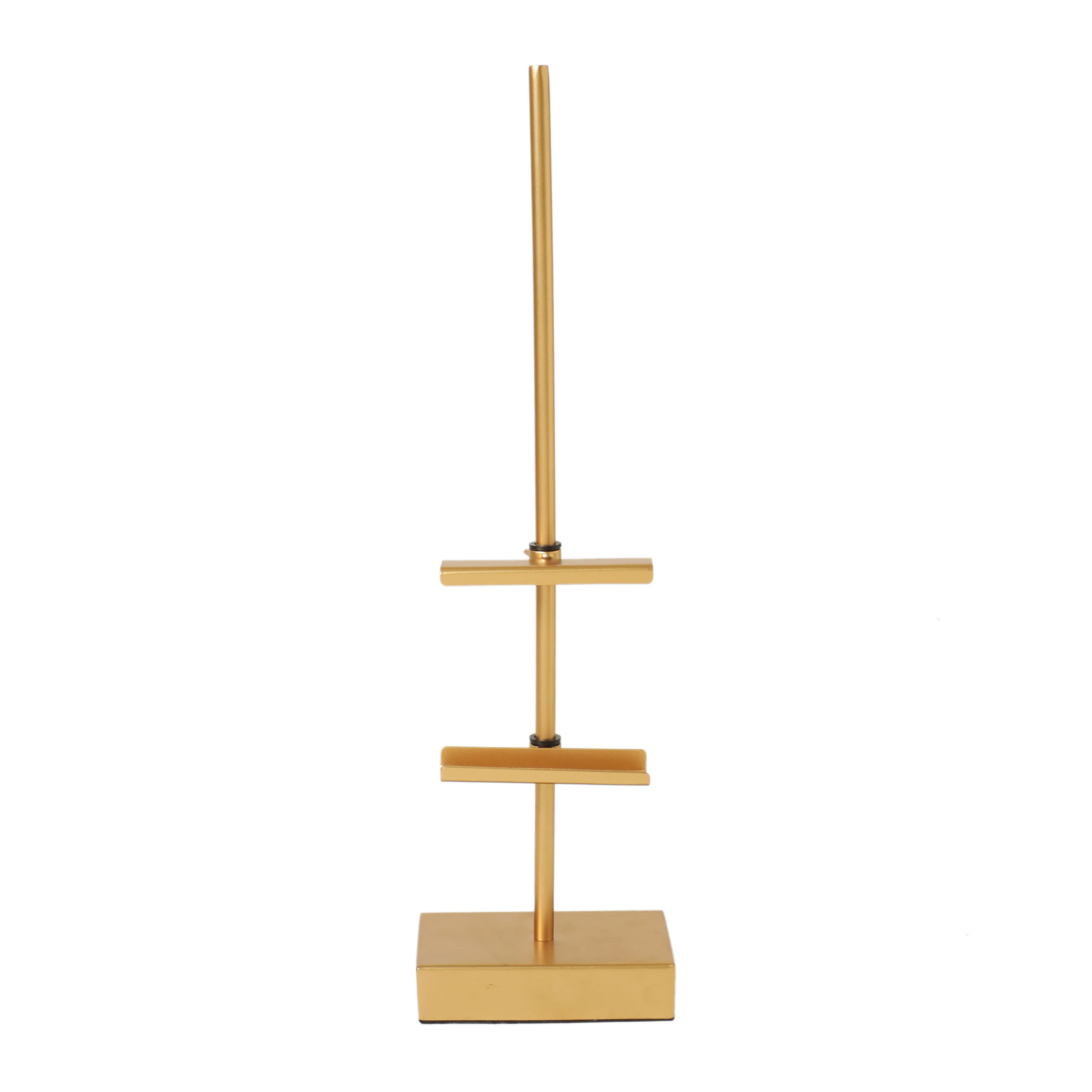 18" Gold Steel Adjustable Tabletop Easel by Studio Decor - Decorative Stand for Pictures - Frames - Books - Cards - Plates - 1 Pack