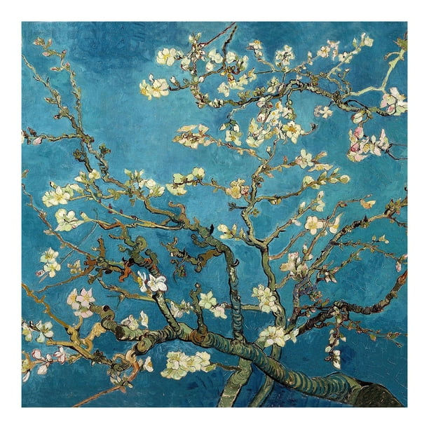 Oriental Furniture Almond Blossoms By Van Gogh Wall Art Hanging Indoor Living Room Com Oriental Furniture Almond Blossoms By, Van Gogh Furniture