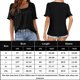 thumbnail image 3 of Camiseta Dulce Blusa de mujer para mujer, camiseta holgada de moda sencilla, ropa diaria (negro XL) Cgtredaw Para estrenar, 3 of 6
