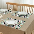 thumbnail image 3 of Boston Terriers and Pioneer Flower Summer Placemats Table Placemats Set Of 4-Linen Kitchen Washable Placemats Table Mats 11.8"x17.7"Non-Slip Heat Resistant, 3 of 6