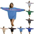 thumbnail image 1 of RKSTN Valentine's Day Sweatshirt for Women Oversized Couples Crewneck Valentines Letter Printed Sweatshirts Couples Casual Plus Size Round Neck Loose Comfy Long Sleeve Letter Sweatshirt Couplewear, 1 of 9