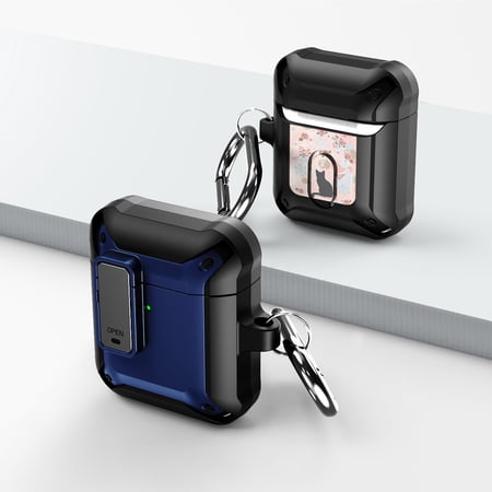 Duo Shield Secure Lock Designed For Apple AirPods Generation 1 & 2 With Hook  Blue/Black price history on PriceWatchPro