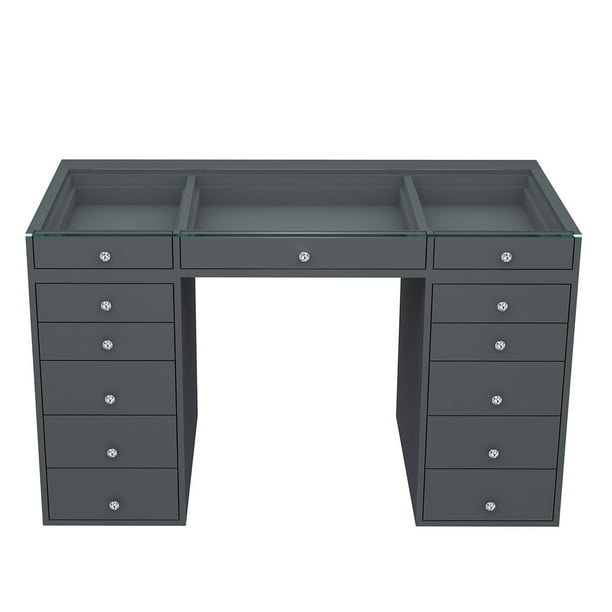 Impressions Vanity Slaystation Plus 2 0 Tabletop Mirror 5 Drawer Units Bundle For Make Up Storage Solid Material Makeup Organizer Desk Living Room Dressing Com Impressions Vanity Slaystation Plus 2, Makeup Vanity Slaystation 2 0 Tabletop