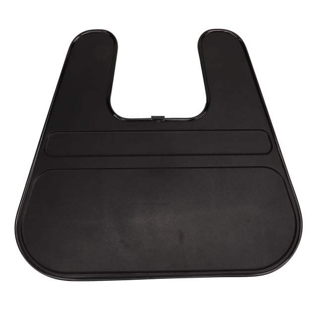 Bandeja de mesa para volante, organizador de relleno multifuncional para espacios de asiento de coche, reemplazo para Tesla modelo 3 Y negro + borde negro
