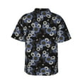 thumbnail image 4 of Xecao Sunflowers print Hawaiian shirt - a stylish short-sleeve button-down for men, perfect for casual beach and tropical outings., 4 of 9