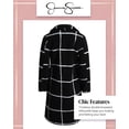 thumbnail image 6 of Jessica Simpson Women's Winter Coat - Full Length Single Breasted Sherpa Fleece Peacoat (Size: S-XL), 6 of 7