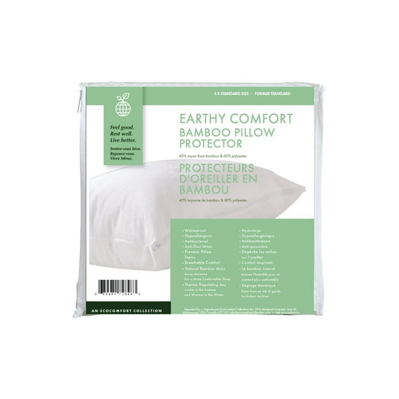 Earthy Comfort Protècteur d’Oreiller en Bambou - Standard