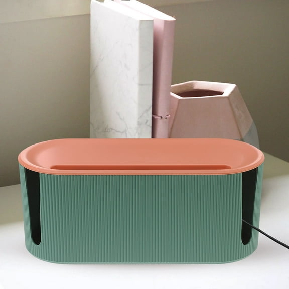 LULULION 1Pack Desk Cable Organizer Charging Line Box ABS for Home Use