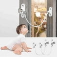 thumbnail image 3 of 4pcs Window Restrictor Locks Window Restrictor Baby Security Window Locks Window Locks Door Locks, 3 of 5
