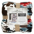 thumbnail image 4 of Carstens, Inc. Wrangler Ultra Premium Super Soft Plush Sherpa Fleece Oversized Throw Blanket 54" x 68", Southwestern Cowhide, 4 of 4