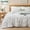 02 - White - Diamond Like, variant on Tufted Boho Comforter Set King Size - Bright White Farmhouse Embroidered Bedding, Soft Jacquard 3-Piece All-Season King Comforter Bed Set