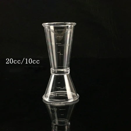 

DALX Plastic Resin Measuring Glass Milk Tea Coffee Ounce Cup Measuring Cup for Home Bar