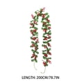 thumbnail image 2 of Fleurs Décoration Suspendue Intérieure et Extérieure avec Feuilles Rouges et Vertes pour Portes Escaliers et Murs, 2 of 4
