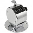 thumbnail image 2 of 3X Round Base 4 Digit Manual Hand Tally Mechanical Palm Click Counter, 2 of 5