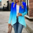 thumbnail image 5 of Guieoi Jackets for Women Winter Lightweight Women Fashion Casual Solid Color Loose Long Sleeve Cardigan Coat Tops Blue Black*Friday/Cyber*Monday Clearance, 5 of 7