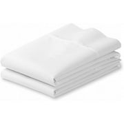 Pacific Linens White Standard Size Cotton Blend Pillowcases, Hotel Quality Pillow Covers Pack of 2 (Standard)