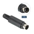 thumbnail image 4 of Pack of 2 S Video DIN Mini Male Socket 4 Pin Signal Transmission, 4 of 4