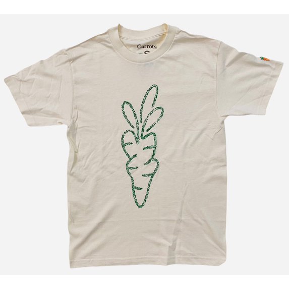Carrots By Anwar Carrots Men's Stay Relevant Graphic Print Tee T-Shirt (XXX-Large, Cream)