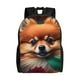 thumbnail image 1 of Fotbe Colorful Leaf Chihuahua Mochila de Viaje para Laptop, Mochila Ejecutiva Delgada y Resistente 15.6", 1 of 8