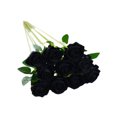 thumbnail image 2 of Wosthever 10 piezas de flores artificiales vívidas de larga duración para sala de estar, de comedor de boda, adorno decorativo de flores falsas Flores artificiales Negro Wosthever HA084570-06, 2 of 6